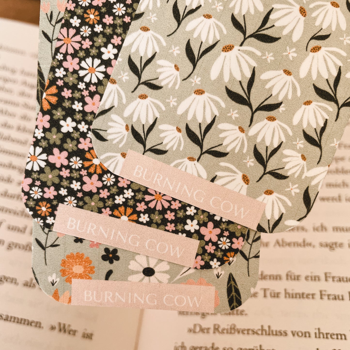 Flowers Lesezeichen Set